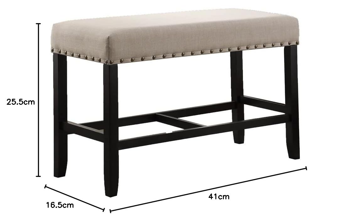 Biony Fabric Counter Height Dining Bench