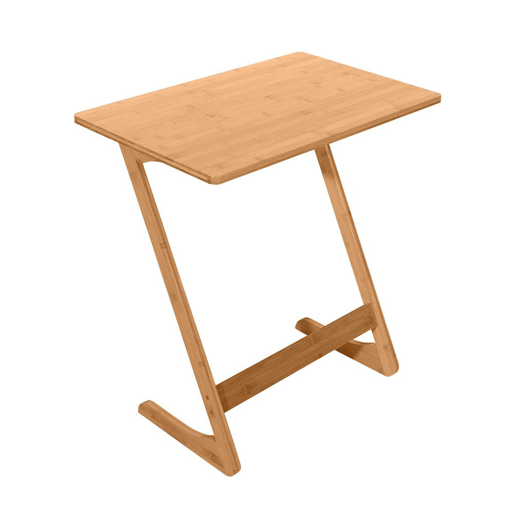 ZenoCraft Z-Shaped Bamboo  Modern TV Tray Table