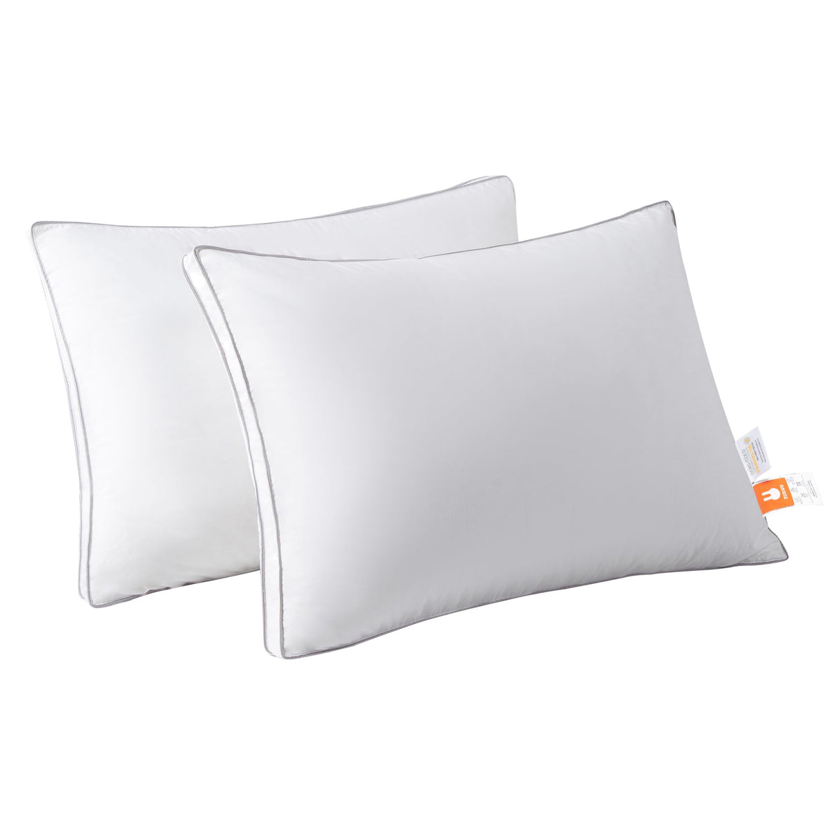Goose Down Pillow for Side Sleepers, 600 Fill Power Down Luxury Pillows