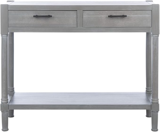 Home Collection Filbert Brown 2-Drawer Bottom Shelf Console Table