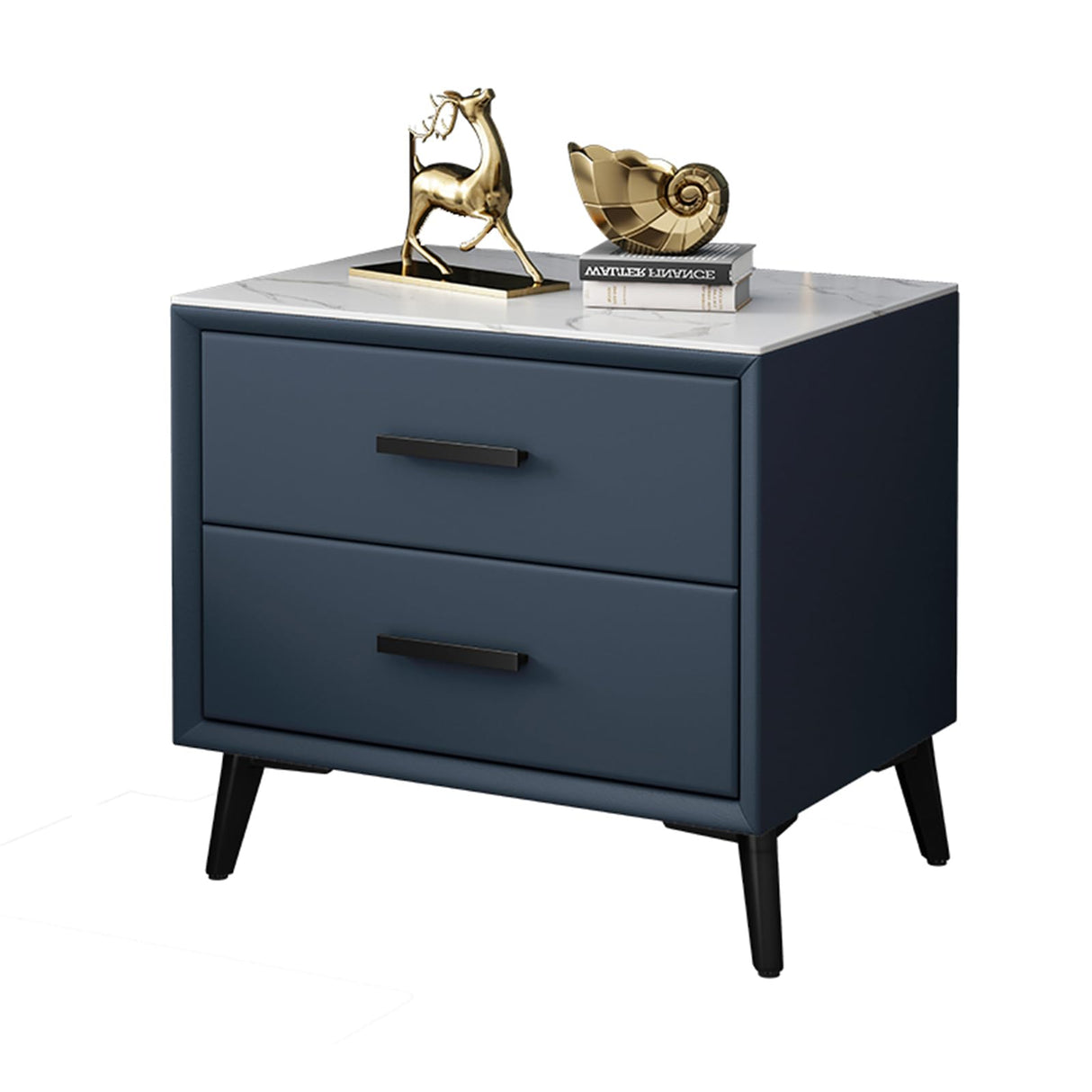 Leather Bedroom Bedside Cabinet, Rock Board Storage Cabinet