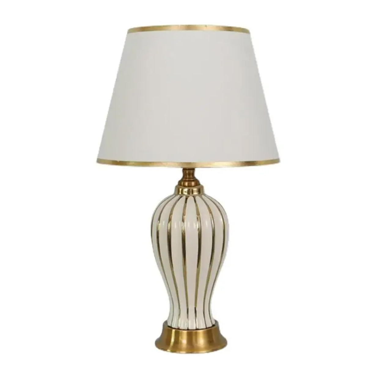 Bedside Table Remote Control Ceramic Table Lamp Living Room Room Decoration Home White