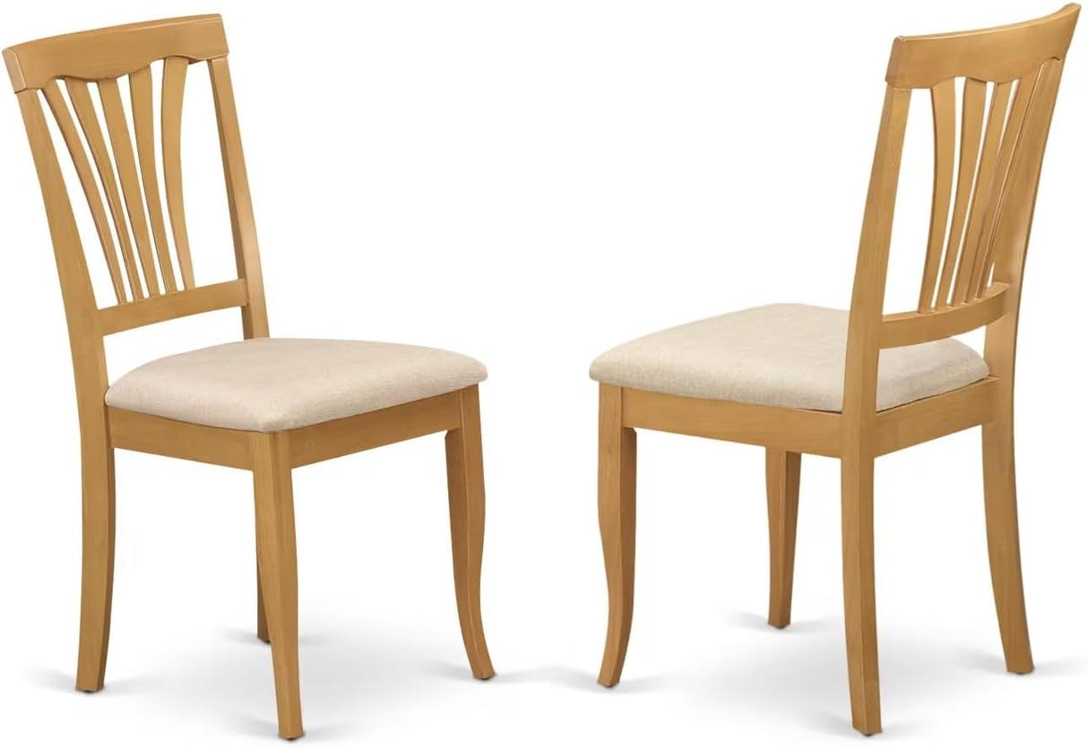 CAAV5-OAK-C 5 Piece Kitchen Table Set for 4 Includes a Rectangle Dining Room Table