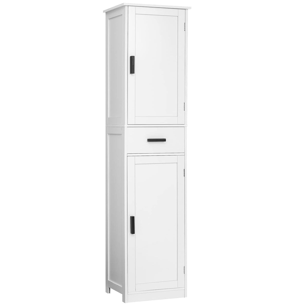 67“ Tall Bathroom Cabinet, Storage Cabinet with 4 Shelves & 2 Doors, Narrow Storage