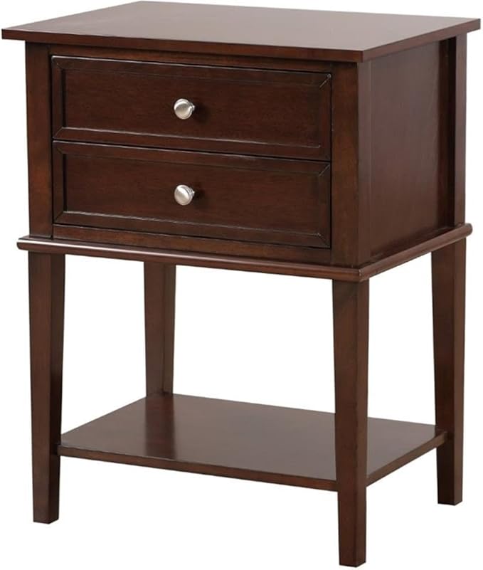Newton 2 Drawer Nightstand in Cherry