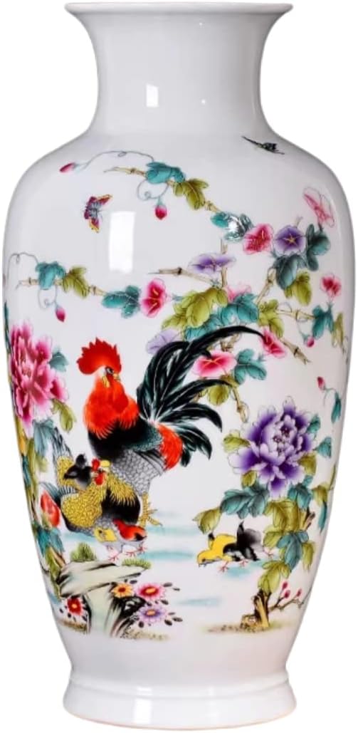 Chinese Ceramic vase White Large Chinese vase Porcelain Flower vase Chinese