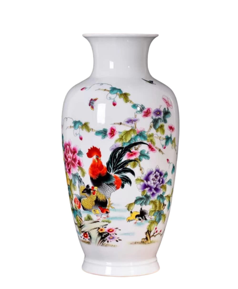 Chinese Ceramic vase White Large Chinese vase Porcelain Flower vase Chinese