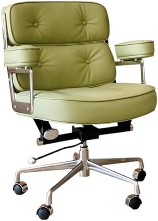 Ergonomic Office Chair, Executive Office Chair Genuine Leather Light Luxury Home \