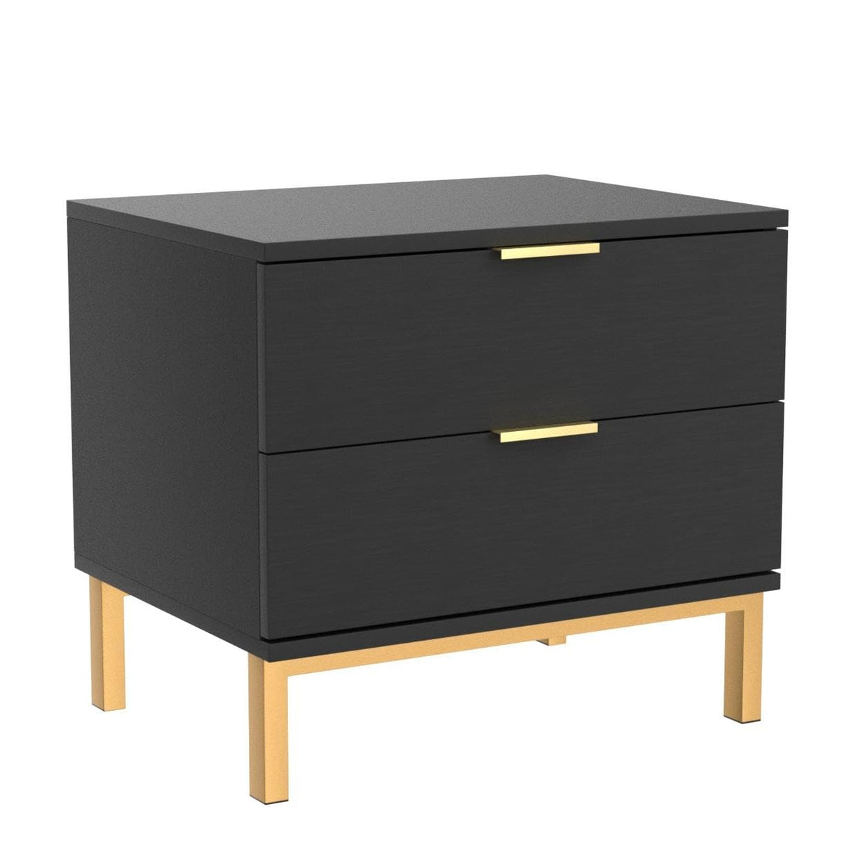 Modern Nightstand with 2 Storage Drawers