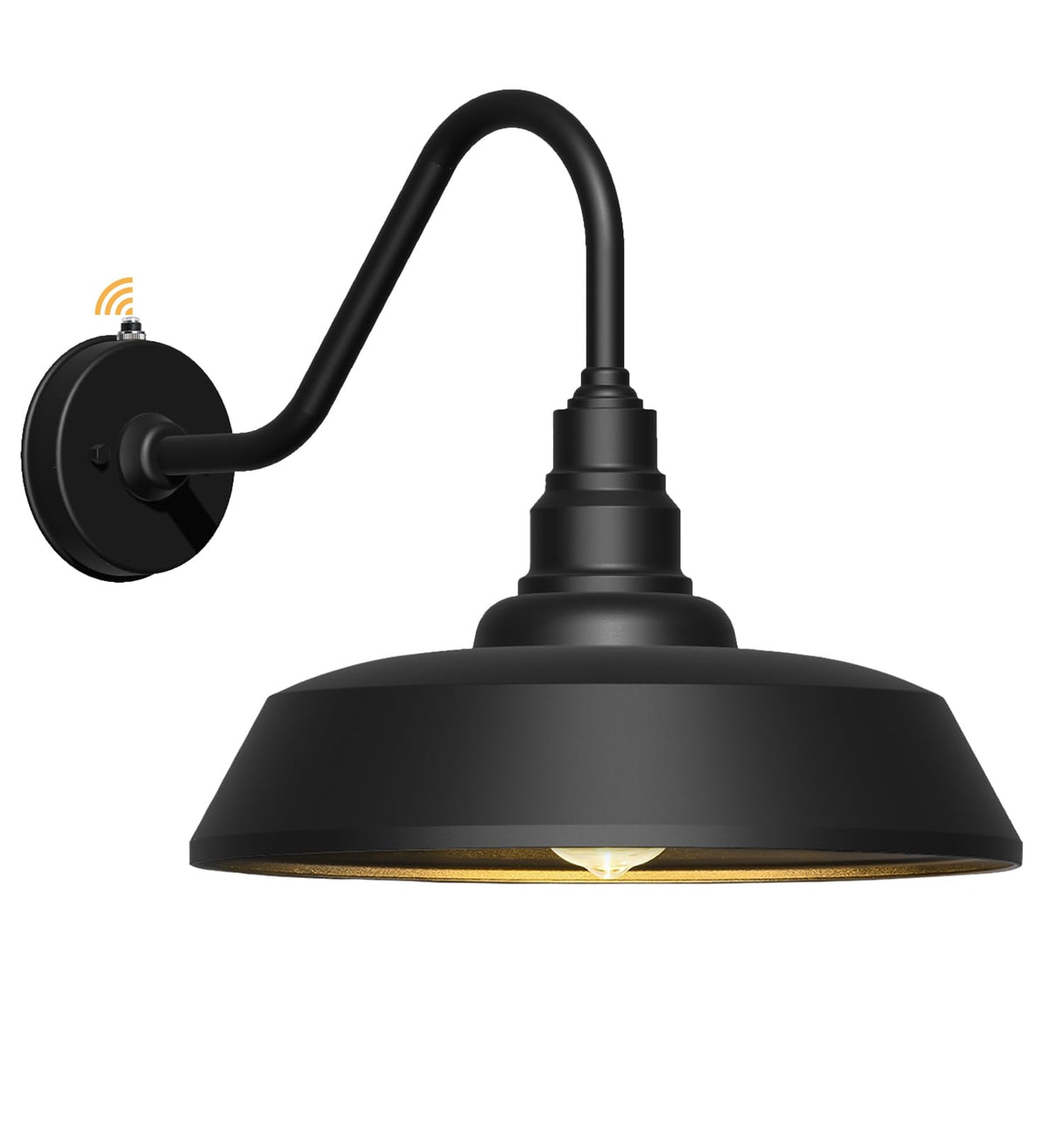 18 Inch Large Gooseneck Barn Light, Waterproof and Rust-Resistant Dusk to Dawn Outdoor