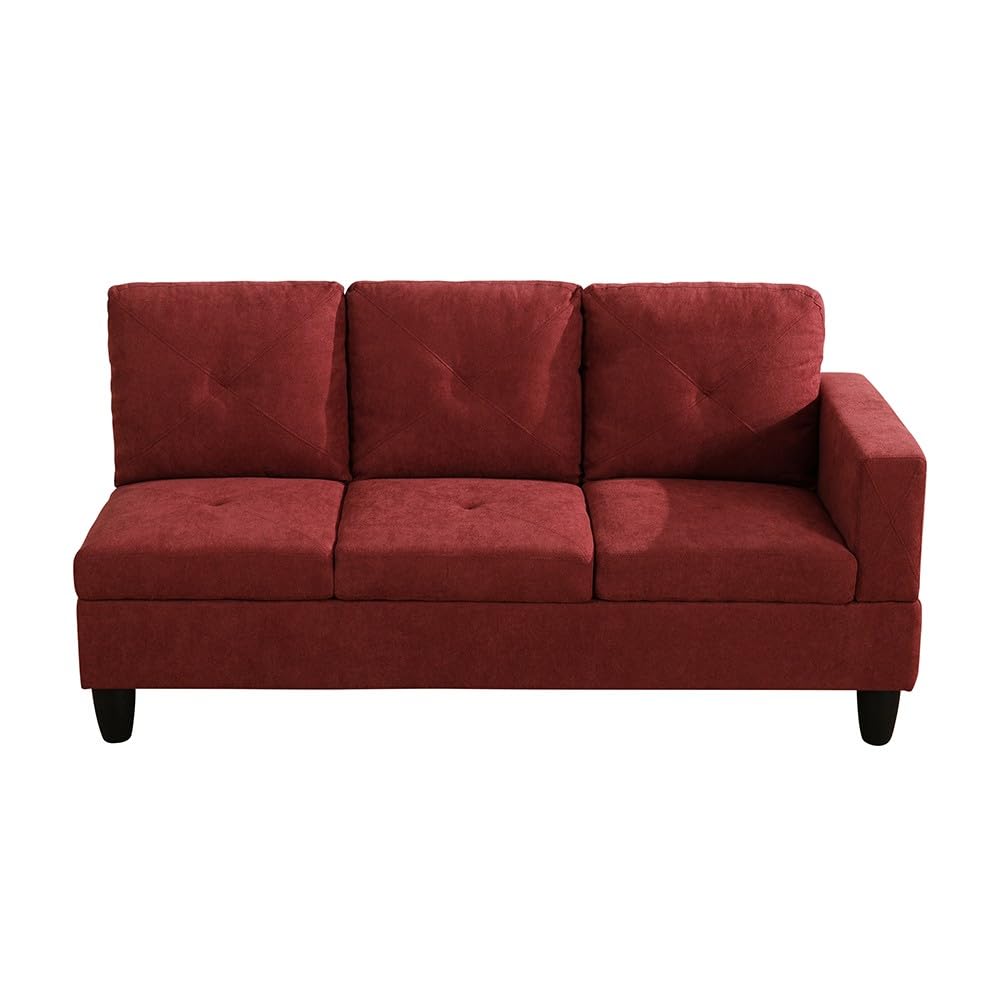 2-Piece Modern L-Shaped Sectional Sofa with 66" Chaise Lounge & Left Armrest