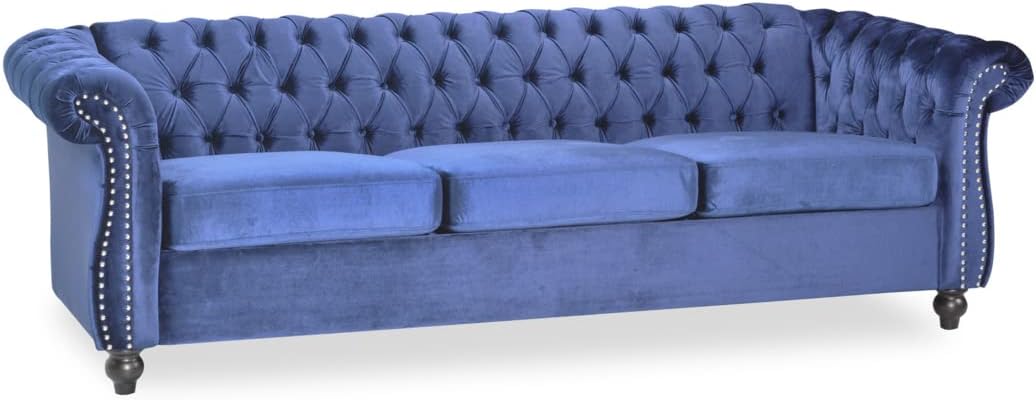Norma Sofas, Midnight Blue, Dark Brown