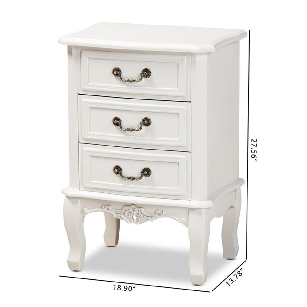 Gabrielle Traditional French Country Provincial White