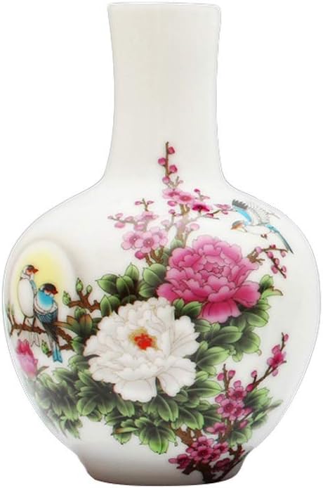 Vase Ceramics Home Decorations Ornaments Flower Dried Flowers Chinese Stylelon)