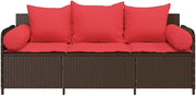 Comfortable Outdoor Relaxation with 3-Seater Patio Sofa