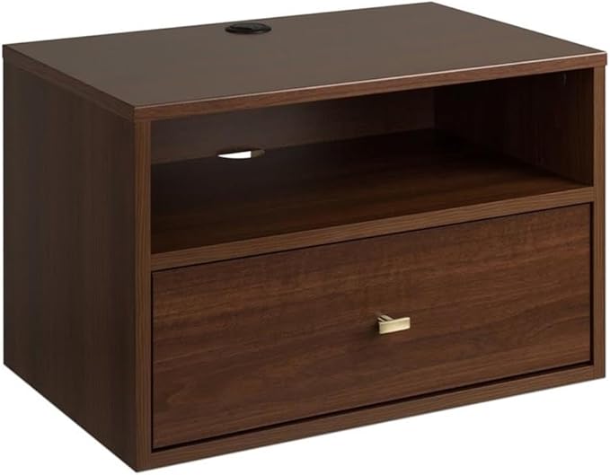 Transitional 1 Drawer Floating Nightstand