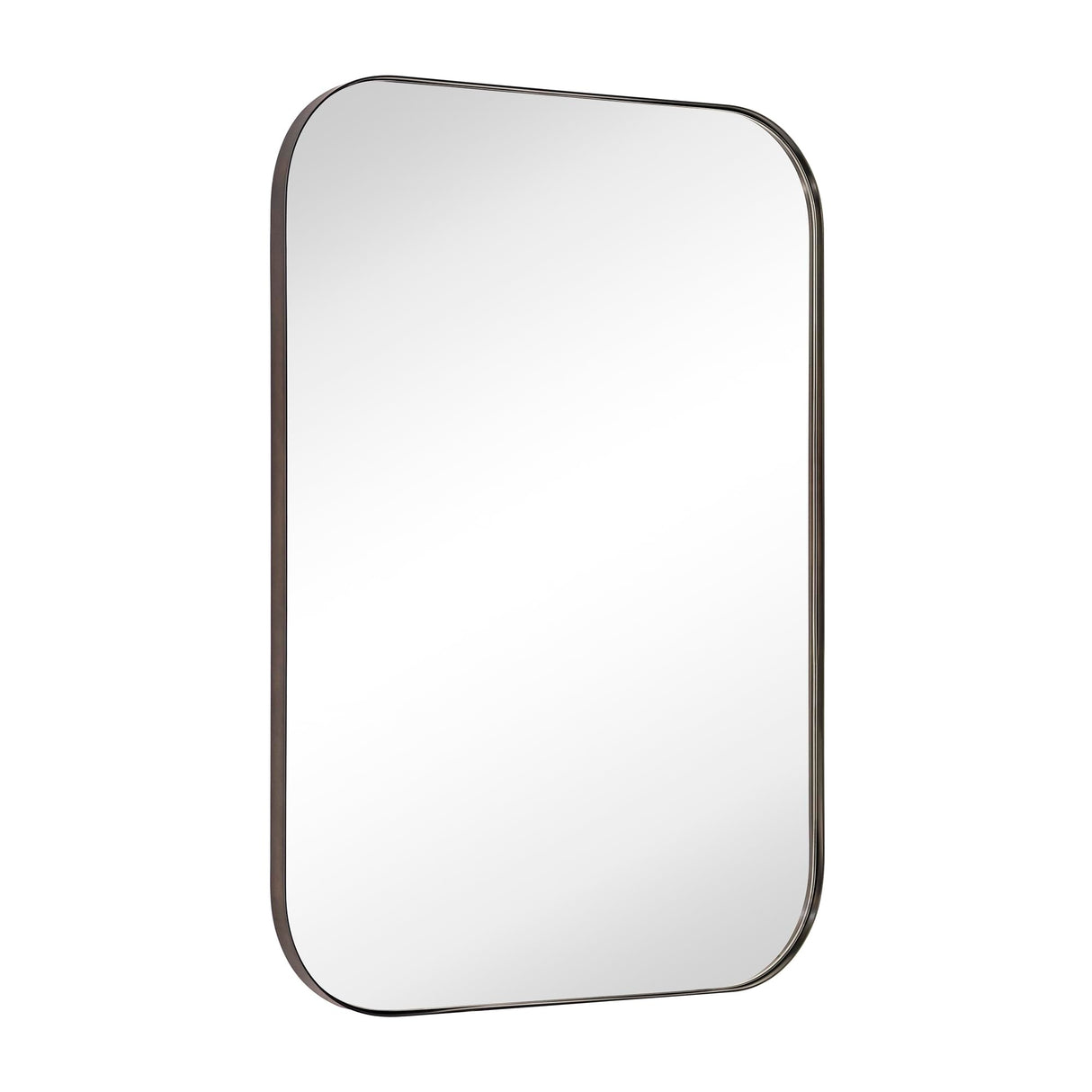 Oil Rubbed Bronze Rounded Rectangle Bathroom Vanity Wall Mirror