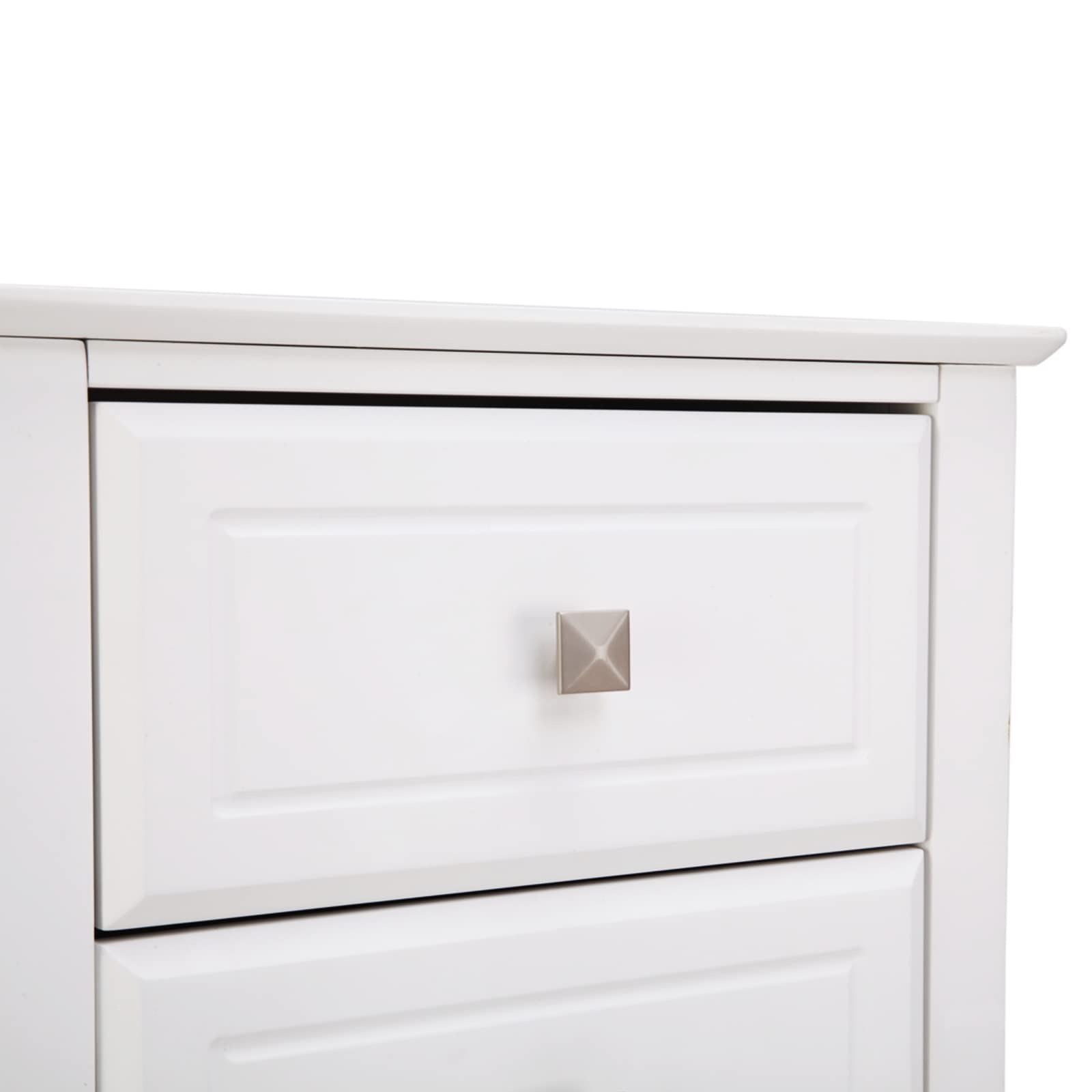 Upgraded White Night stands for Bedrooms Set of 2, Modern Nightstand