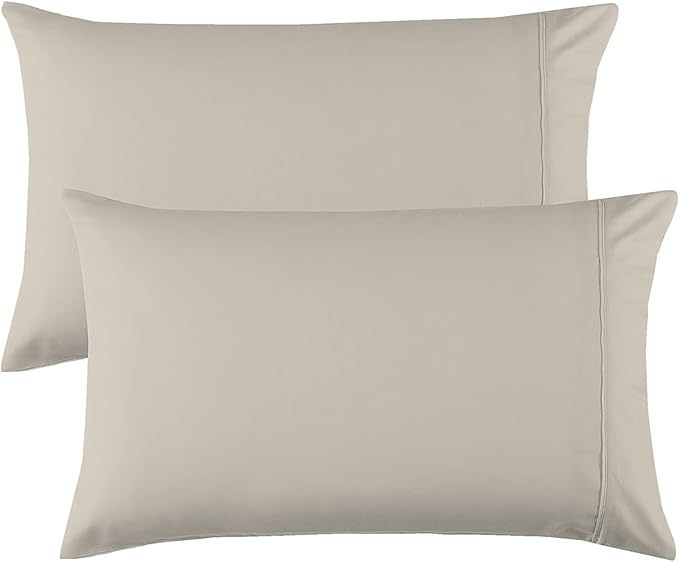 1000 Thread Count 100% Egyptian Cotton Pillow Case Set, Best King Size (20"x40") Pillowcases Sateen Weave