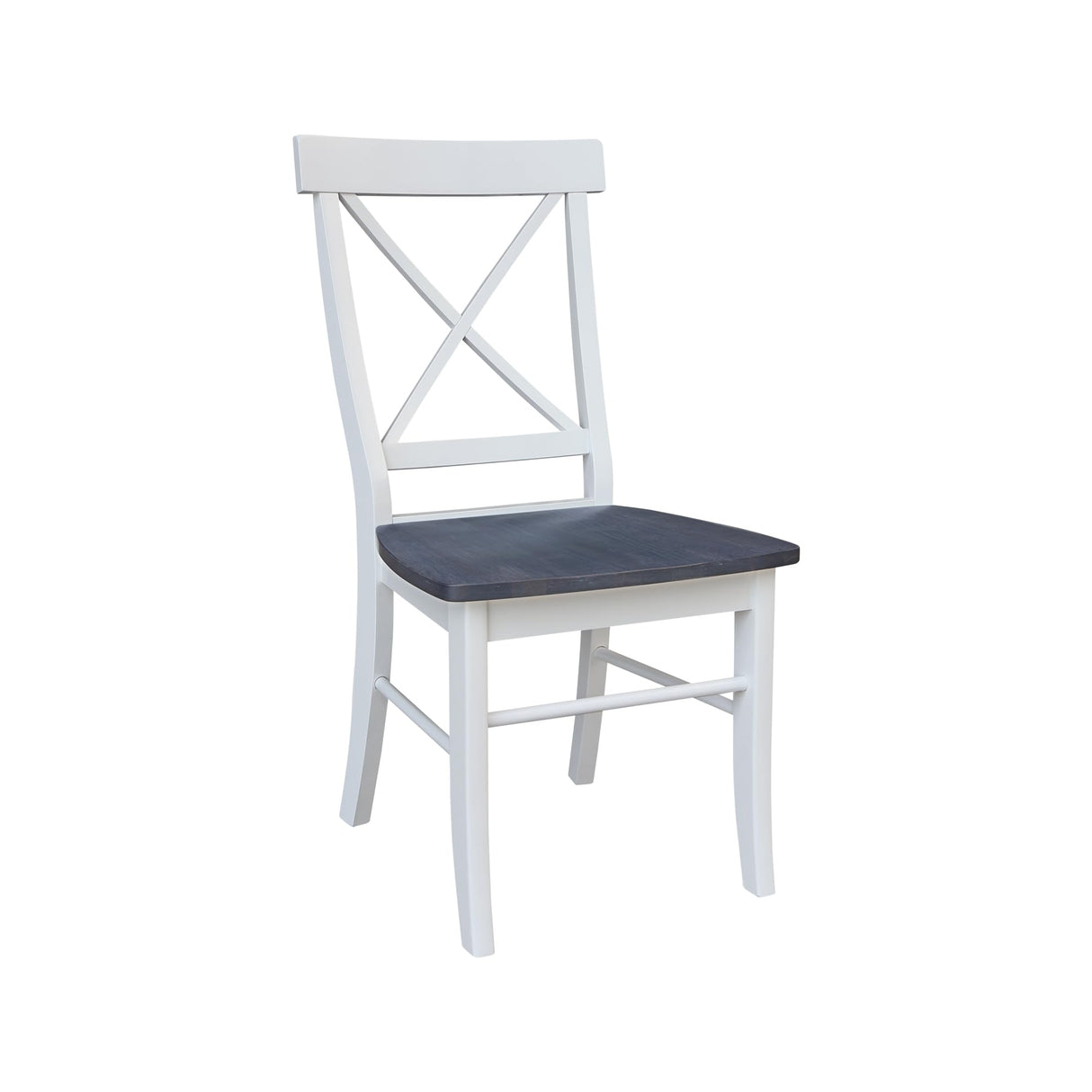 K05-42DP-C613-4 Dining table with Chairs, Onesize, White/heather gray
