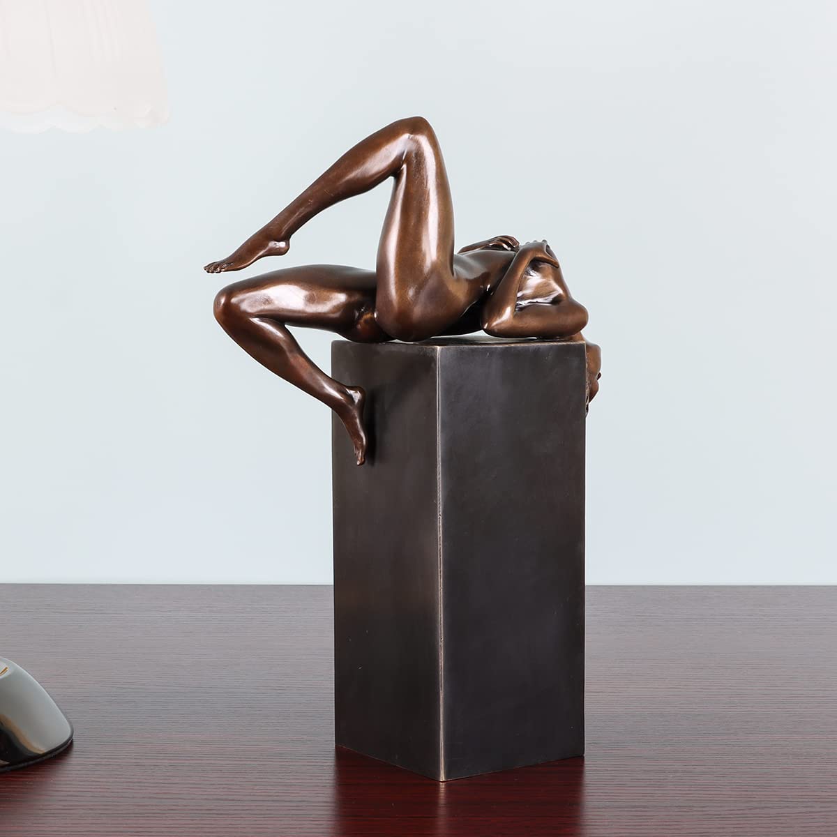 Bronze Reclining Sexy Nude Adult Female Statue Figurine Erotic Naked Woman Sculpture Art Collection