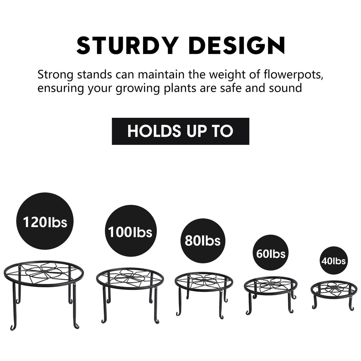 EverBloom 5-Tier Metal Plant Stand