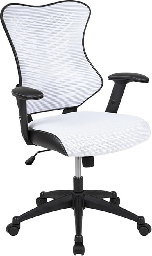 Kale High Back Designer Black Mesh Executive Swivel Ergonomic Office Chair with Adjustable