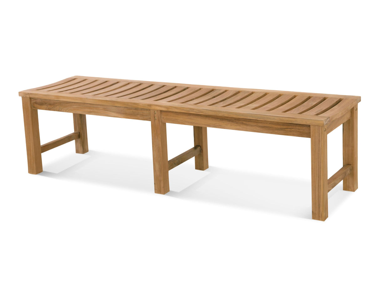 Classic 6' Teak Backless Bench