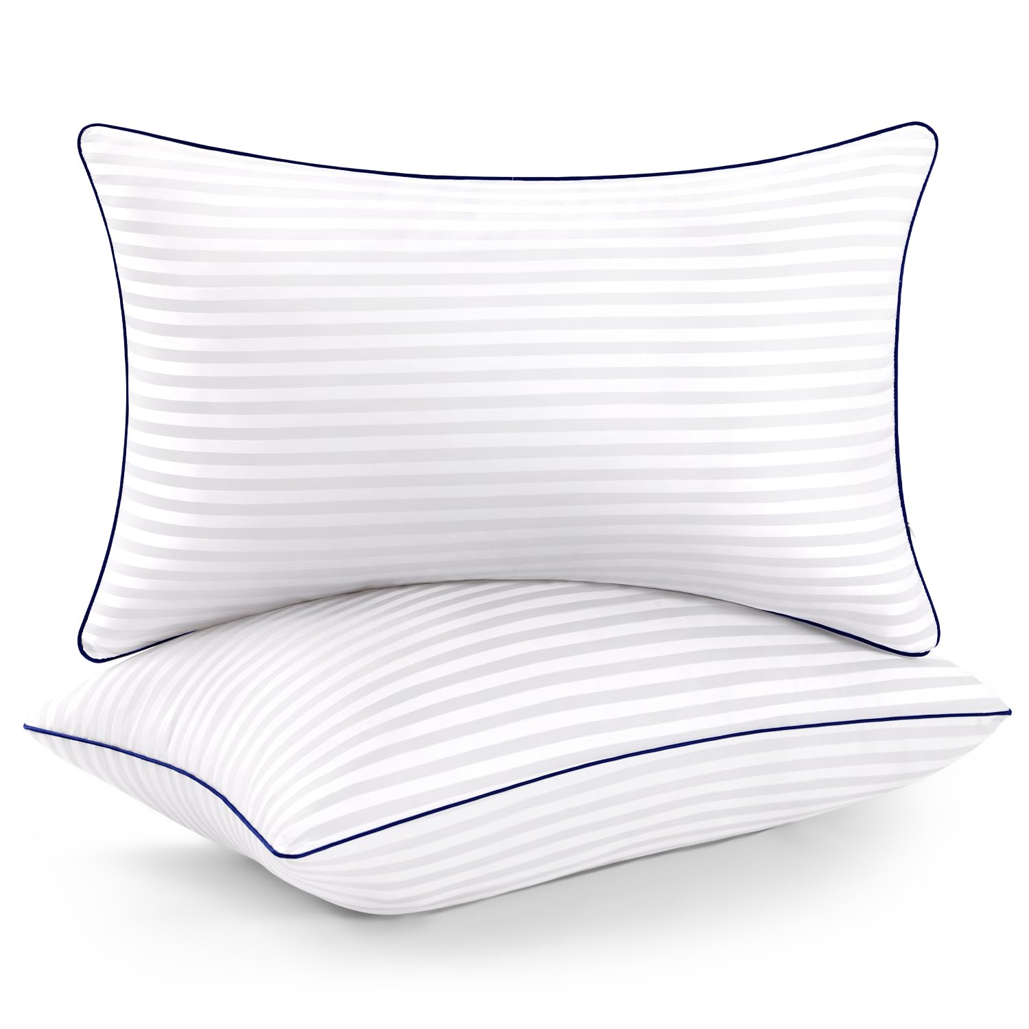 Soft Pillows Standard Size Set of 2,Fluffy&Soft for Back/Stomach/Side Sleepers