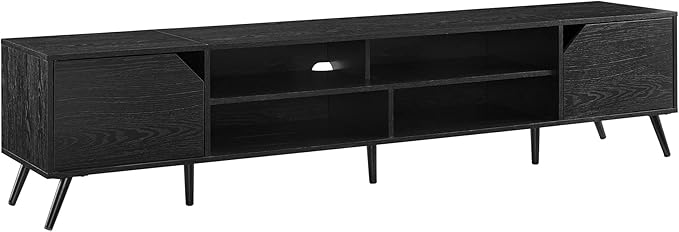 Walker Edison Nora Modern Minimal Open-Shelf TV Stand for TVs up to 90 Inches