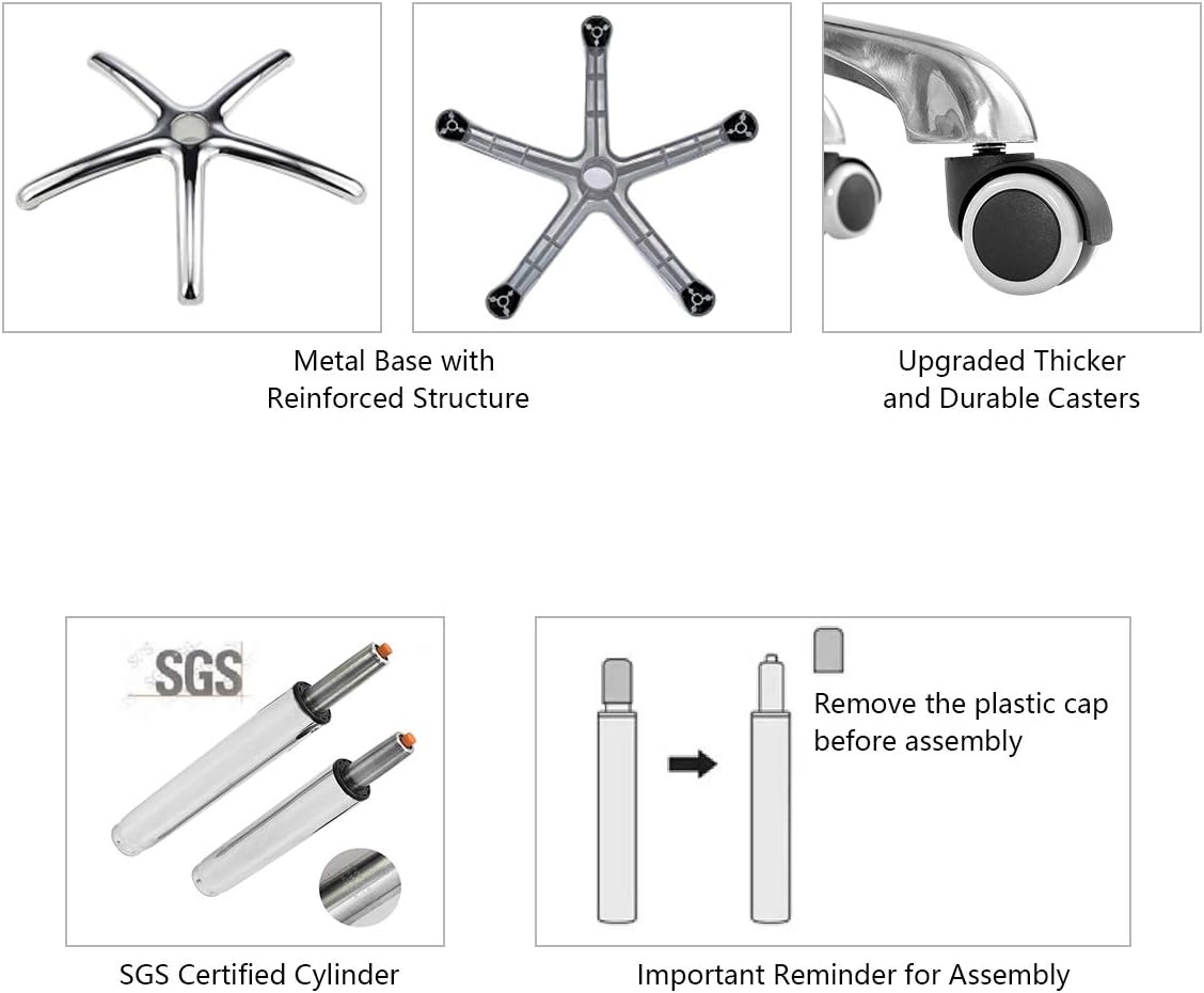 Drafting Chair with Wheels and Footrest - Heavy Duty Tall Office Stool