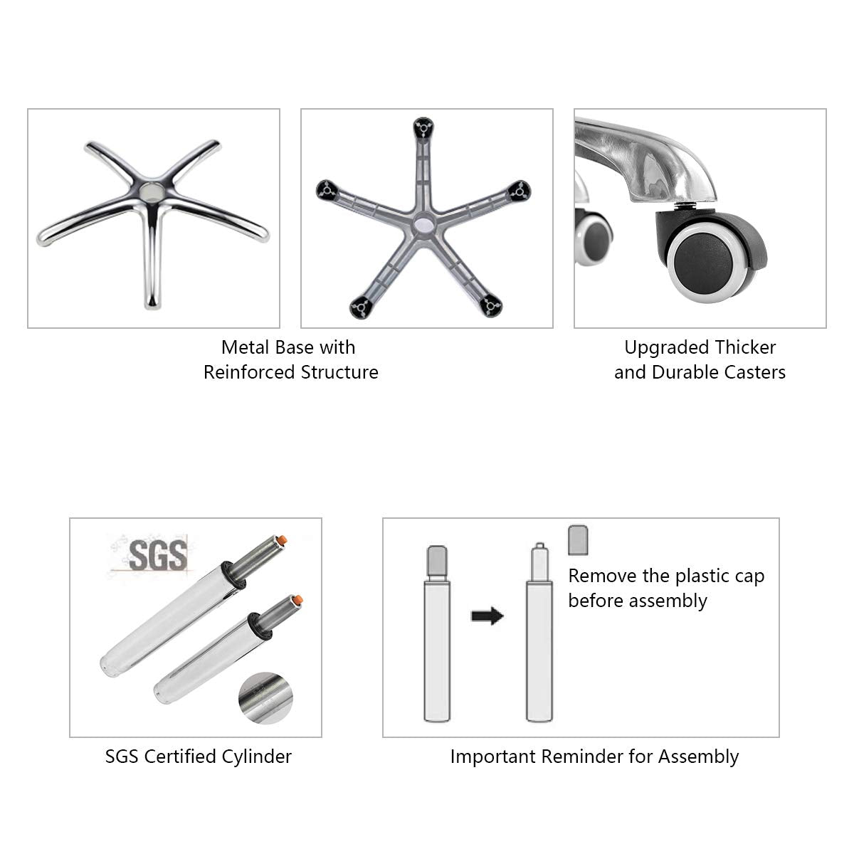 Drafting Chair with Wheels and Footrest - Heavy Duty Tall Office Stool