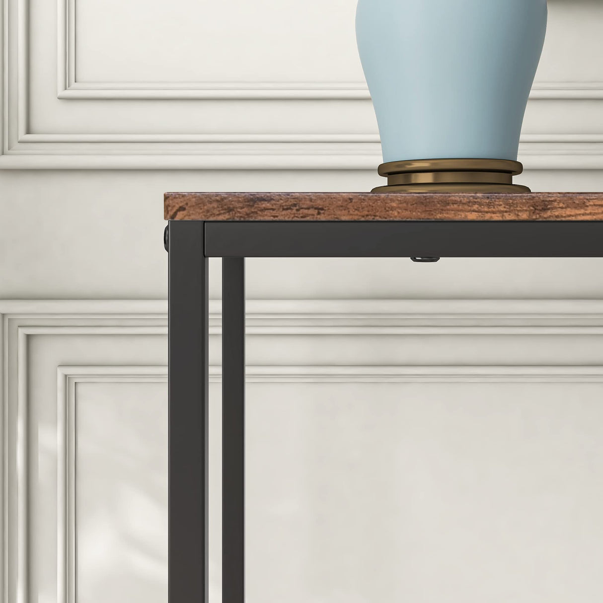 Thin Console Sofa Tables for Entryway,Wood Frame Behind Sofa Couch Table,Narrow Entryway Table,