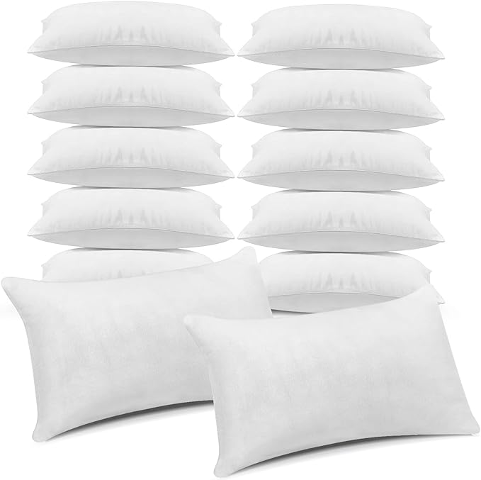 12 Pcs Queen Size Pillows for Sleeping Standard Size Pillows Bulk Bed Pillow Inserts Hotel Pillows Bulk for Stomach