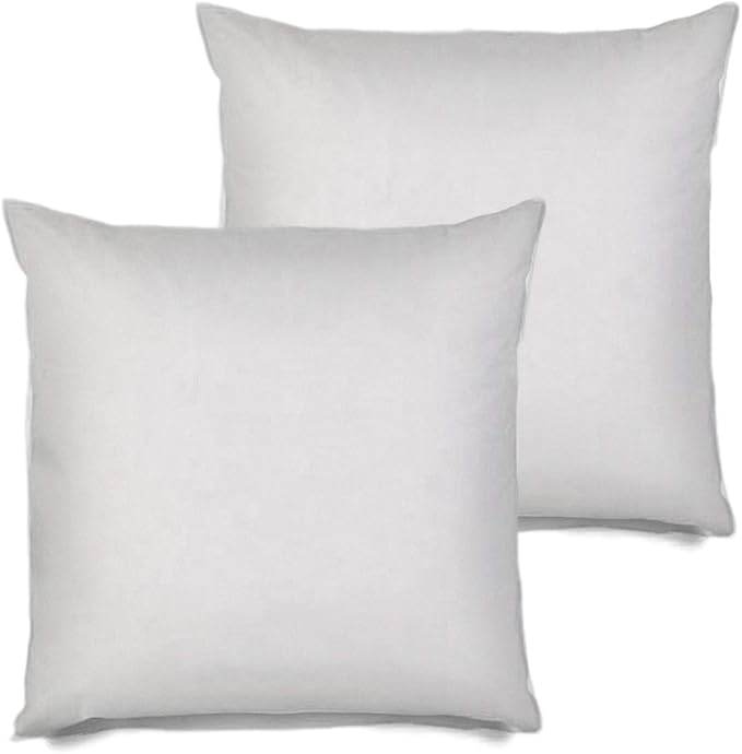 2 Pack Pillow Insert 28x28 Hypoallergenic Square Form Sham Stuffer Standard