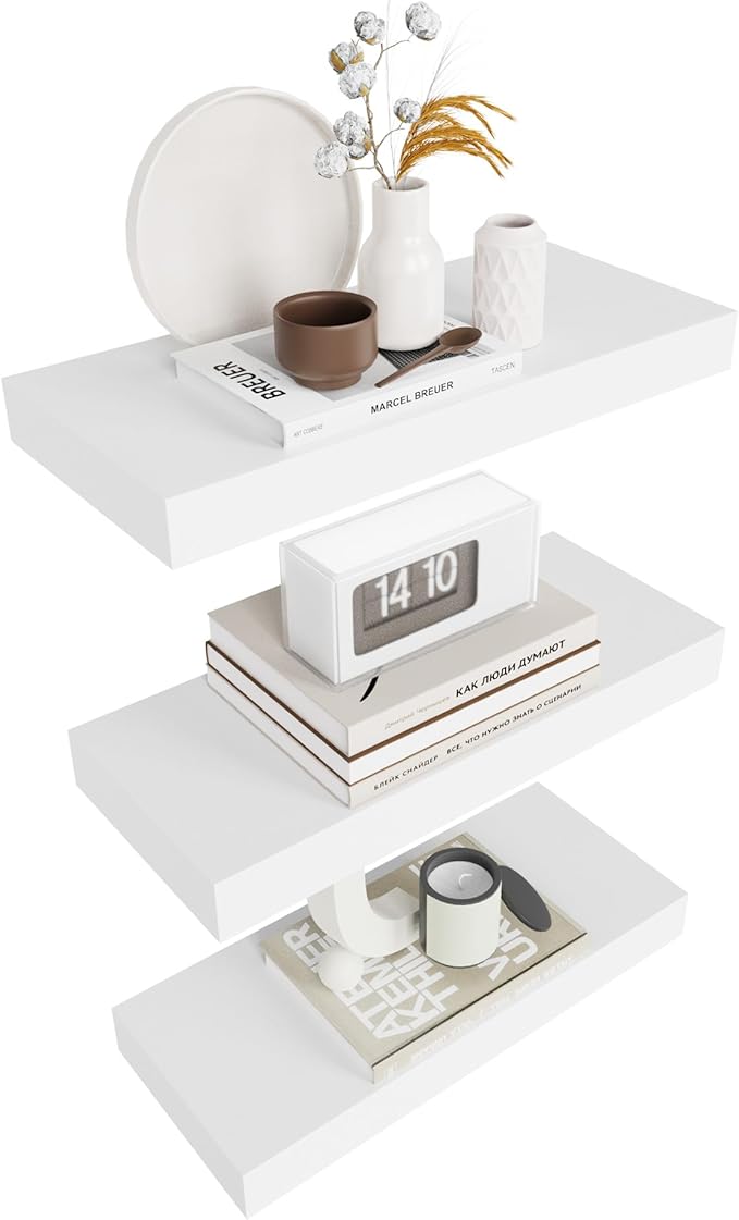 Floating Shelves for Wall Brown Wood Shelf for Bedroom