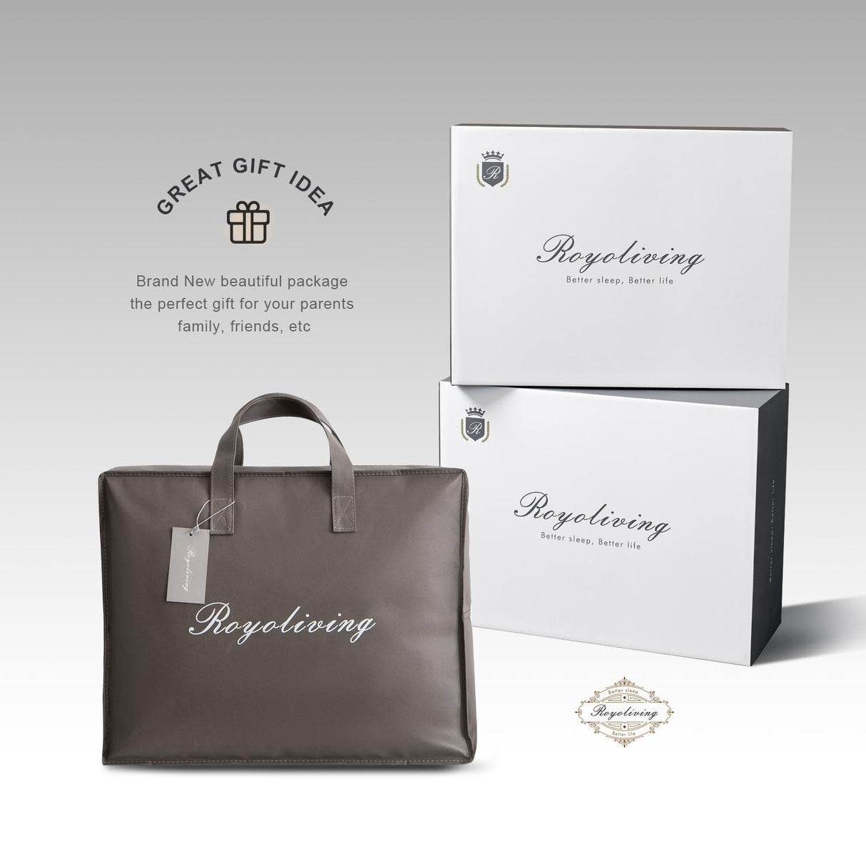 Premium Feathers Down Comforter Queen Size All Season White