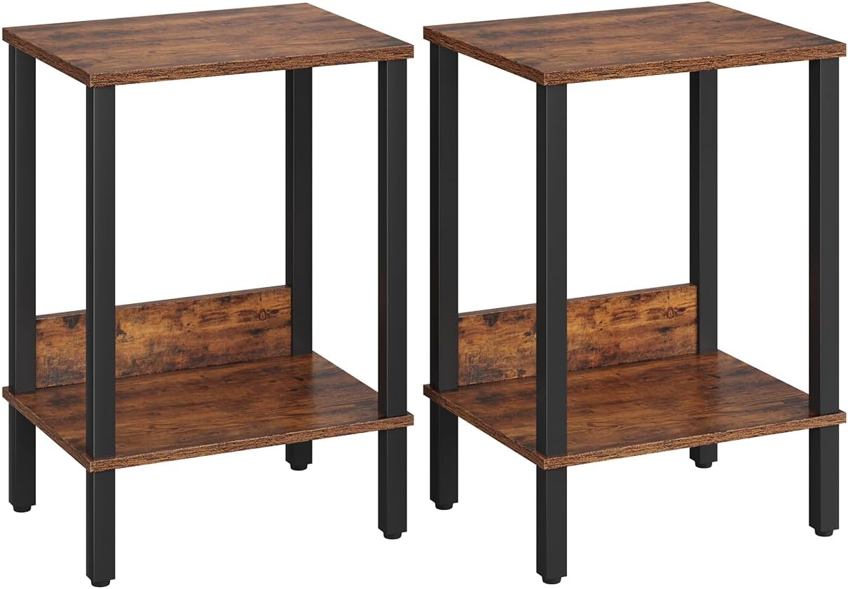 Set of 2 End Table, Side Table, Nightstands