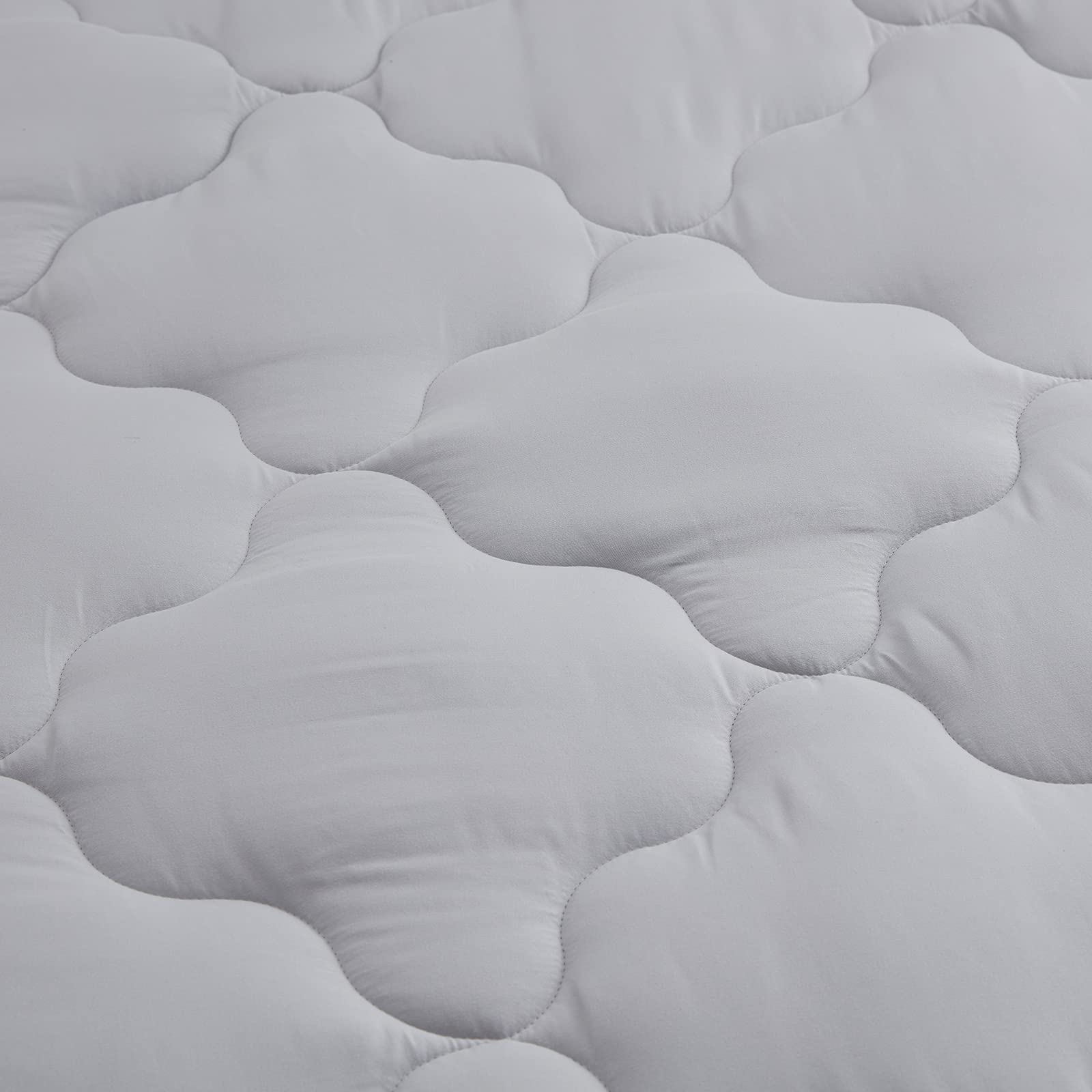 NexHome Comforter Duvet Insert - Quilted Comforters Queen Size, All Season Duvet, Down Alternative Bedding Comforter with Corner Tabs (Light Grey,Queen 88"x88")