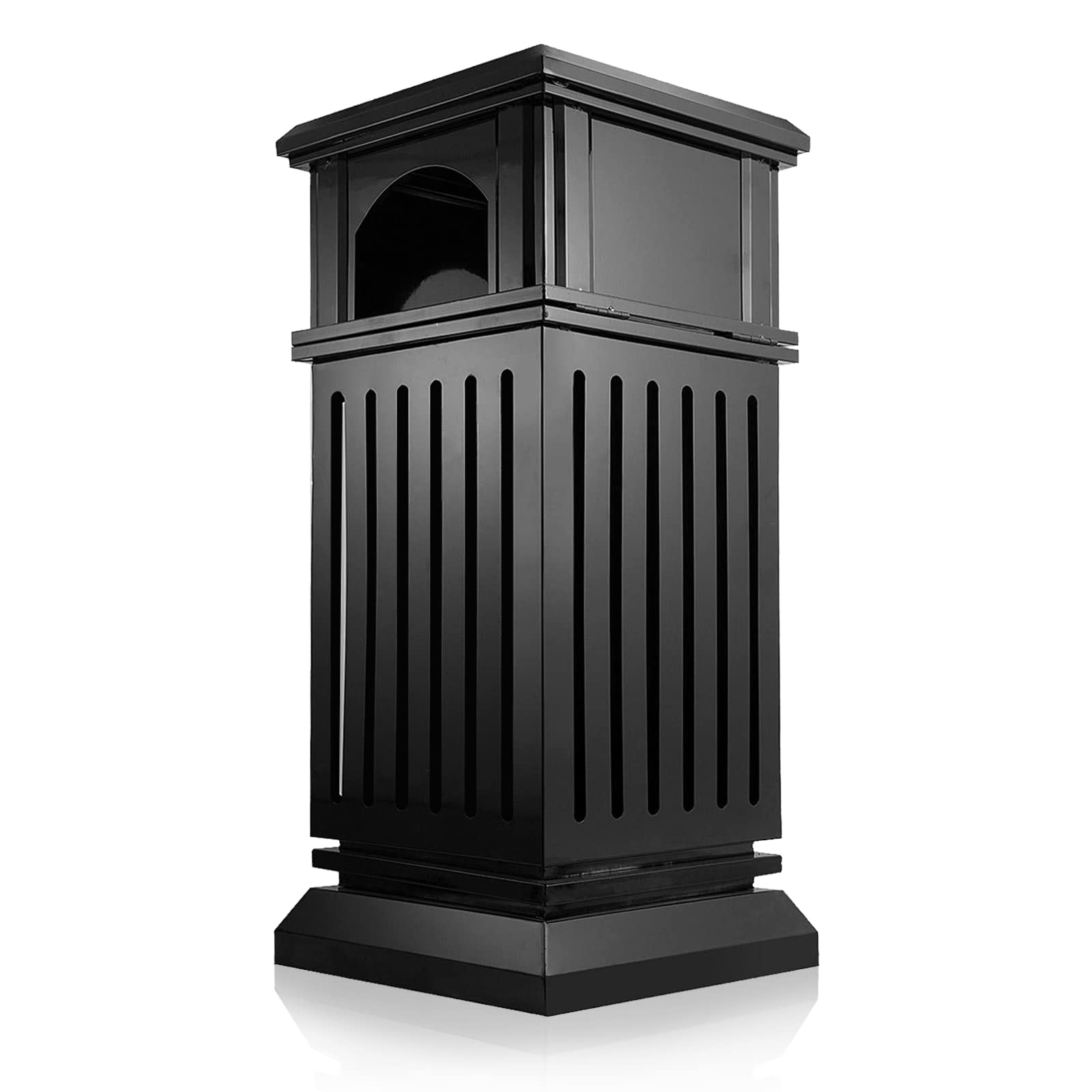 Outdoor/Indoor Trash Can Commercial Trash Can Waste Container with Perforated