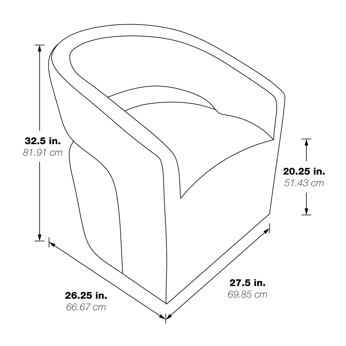 Devin Modern Upholstered Swivel Accent Barrel Chair, White