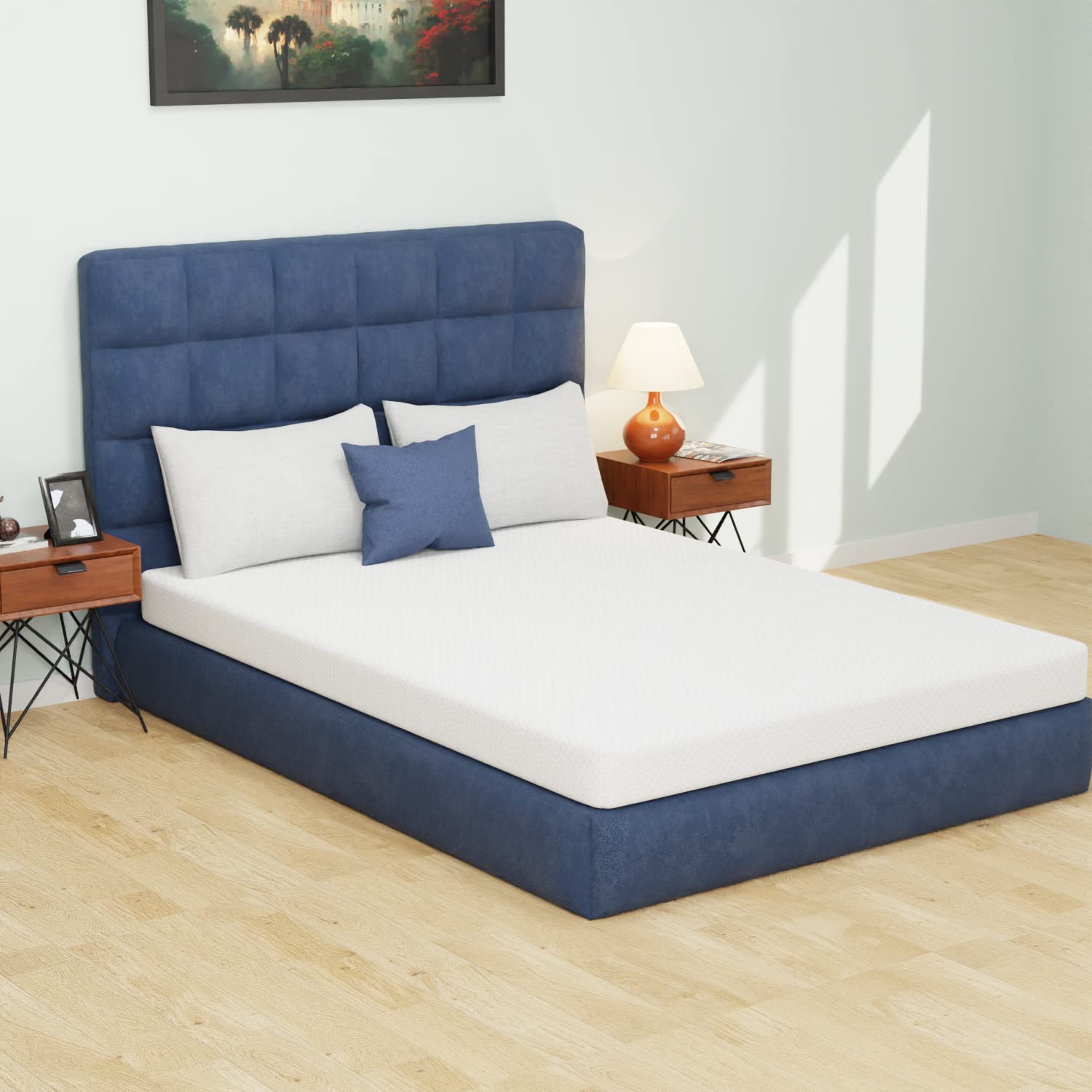 5 Inch Green Tea Memory Foam Mattress Cooling Gel Infused Mattress