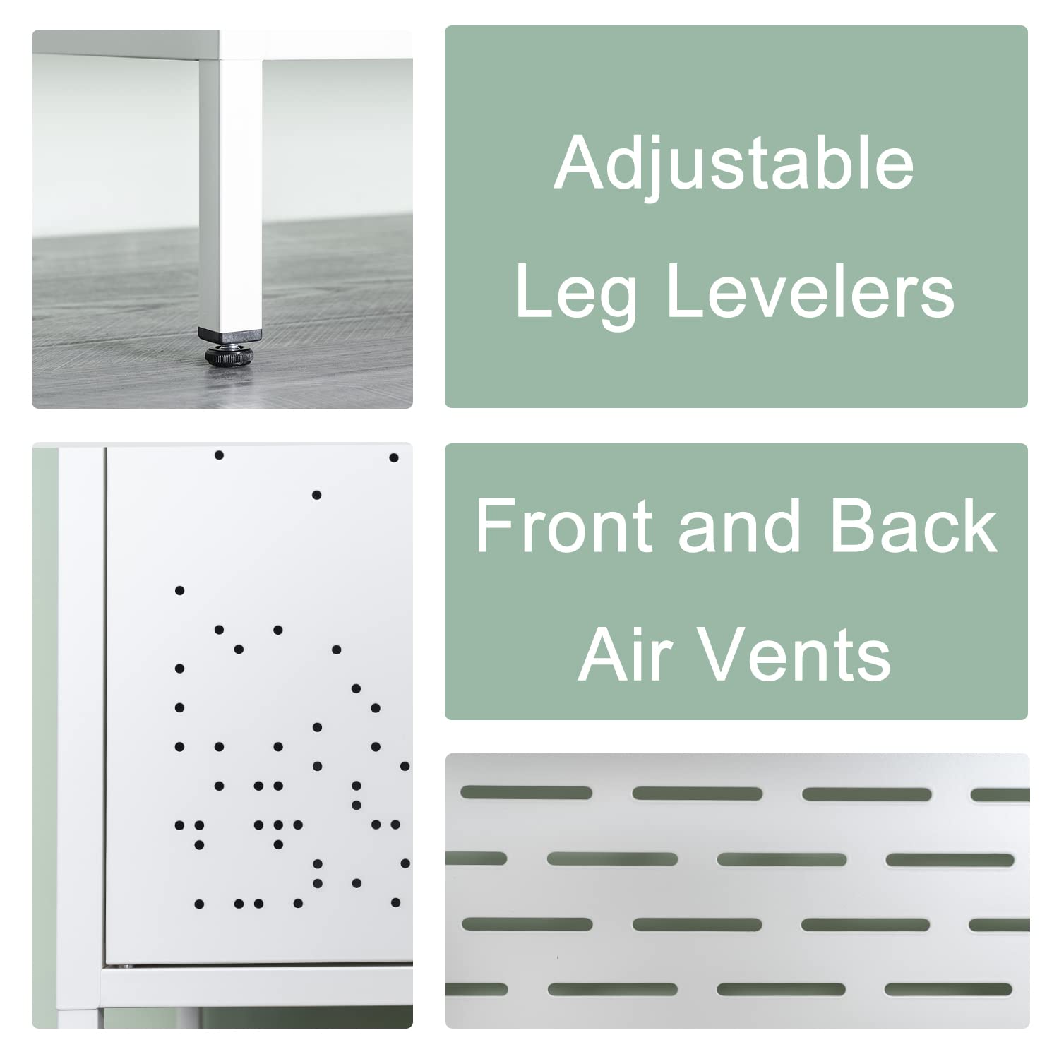 Metal Wardrobe, Storage Cabinet with Hanging Rod,Armoire with Magnetic Door