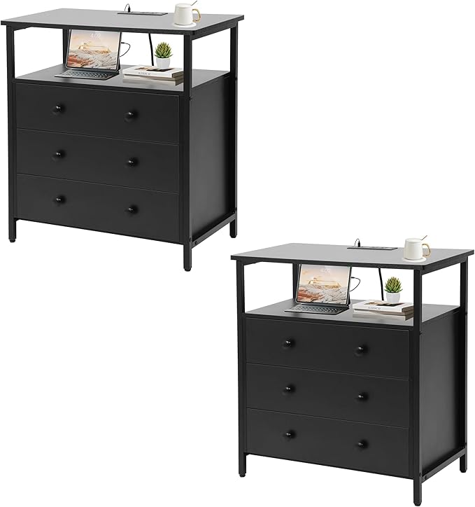 Night Stand, 27 Inch Wide Nightstand