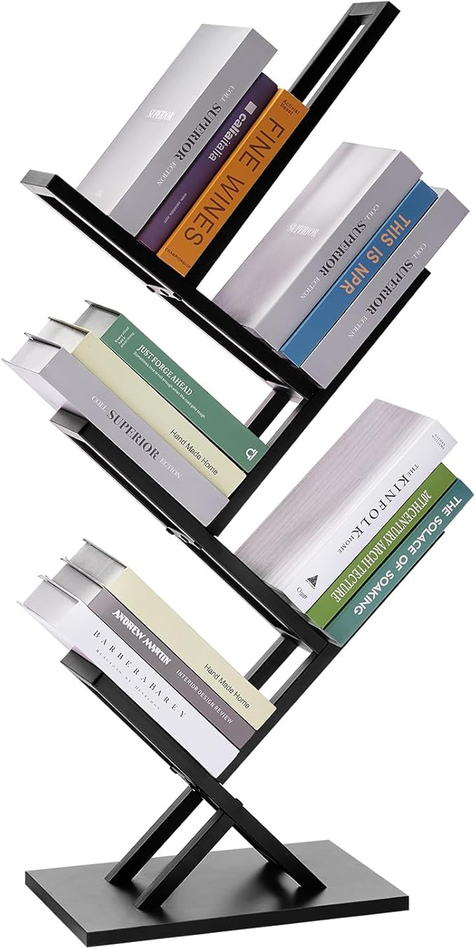 5 Tier Tree Bookshelf, Wisdom Tree Bookshelf, Modern Corner Book Shelfe