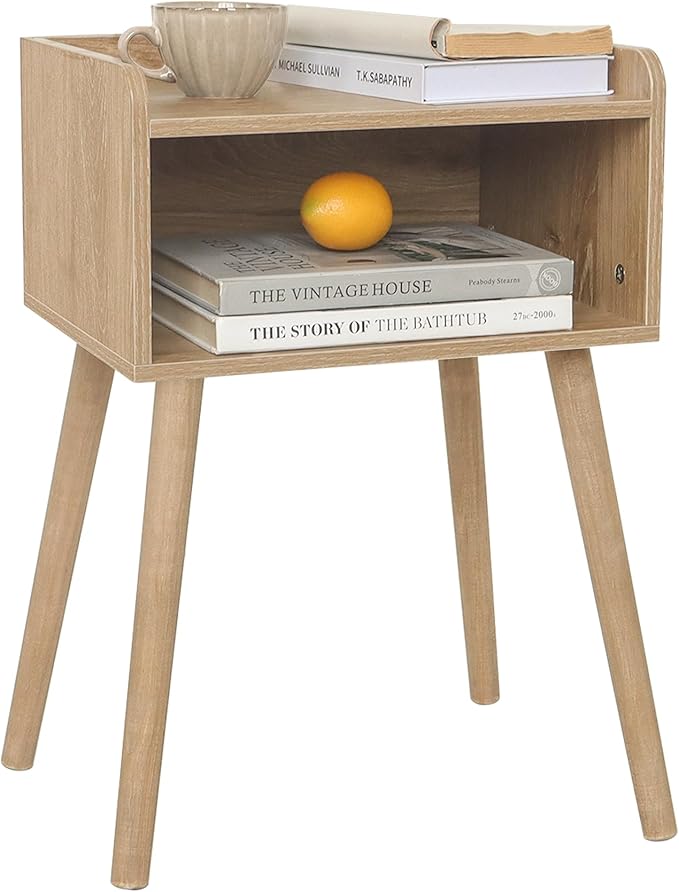 White Nightstand, Small Bed Side Table