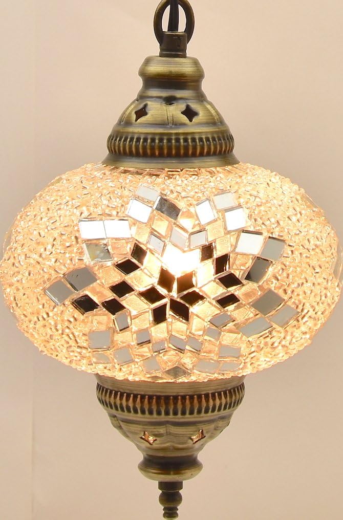 (Choose from 5 Designs) Turkish Moroccan Mosaic Glass Chandelier Lights Hanging