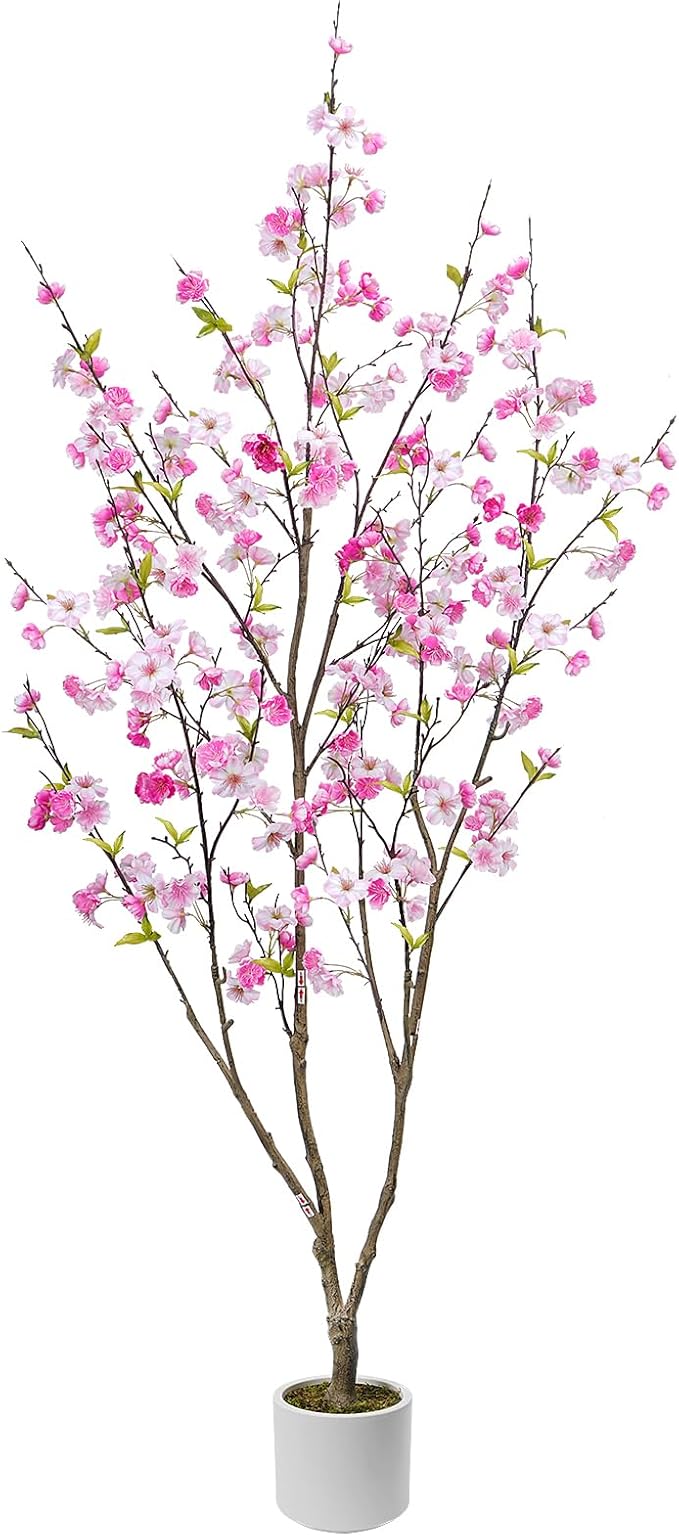 Artificial Mahonia Fortunei Tree, Luabue 6FT Tall Fake Plant Fake Tree Faux Plants Indoor