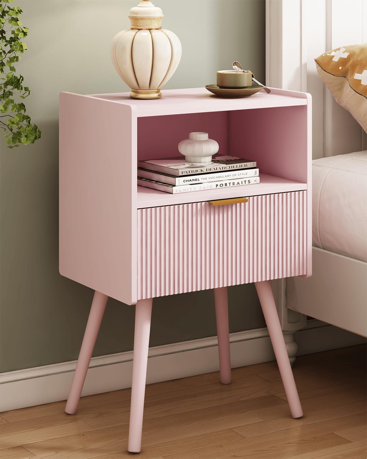 Bedside Table with Storage Drawer