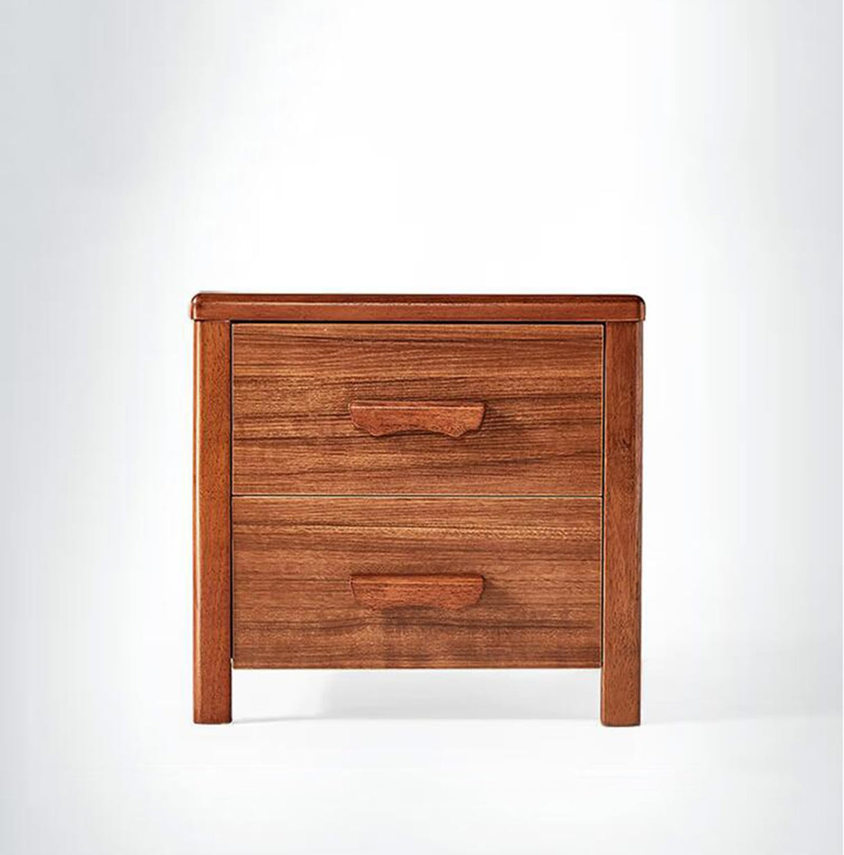 Style Bedside Cabinet, Black Gold Wood Color